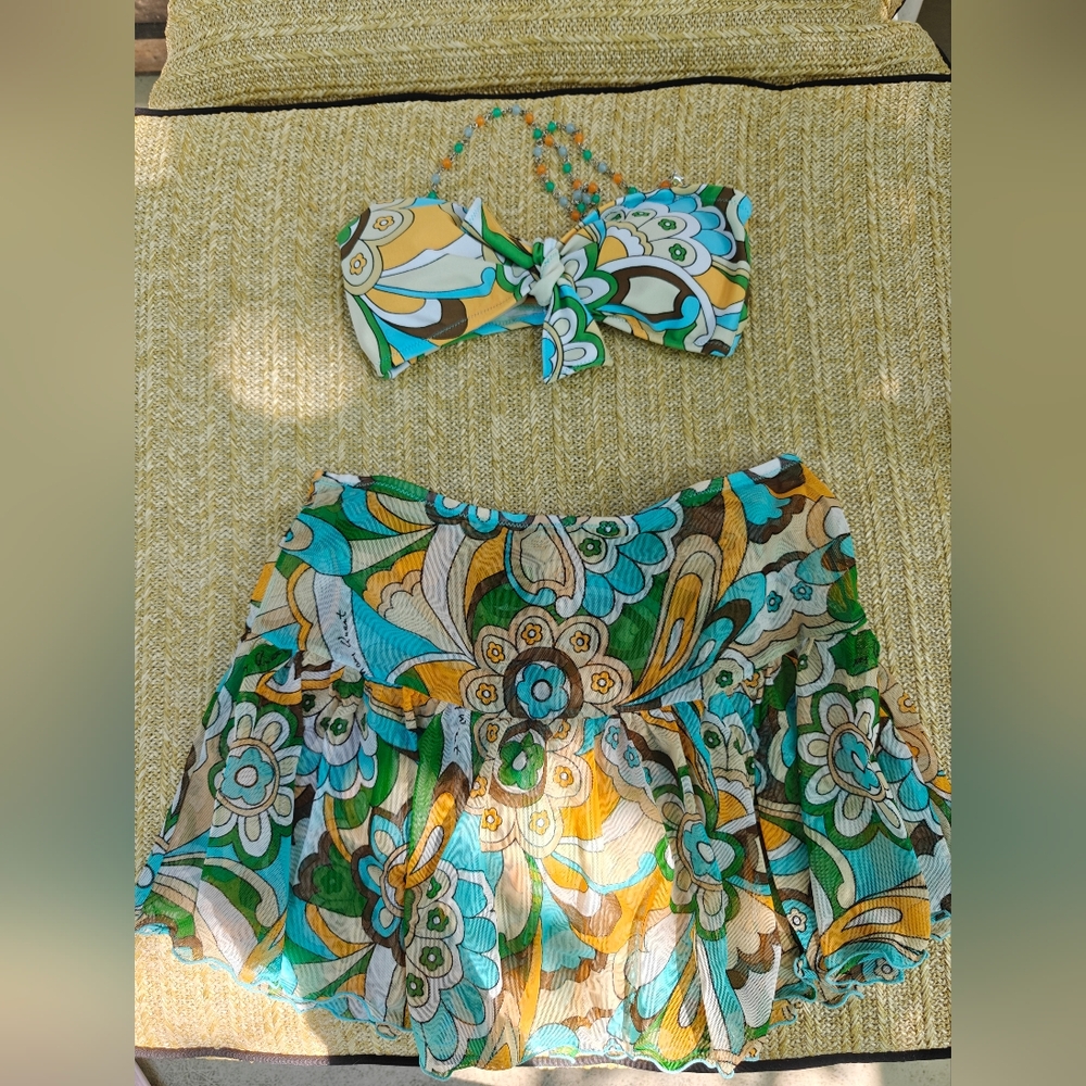One of kind Mary Quant Floral Print Three-Piece Set